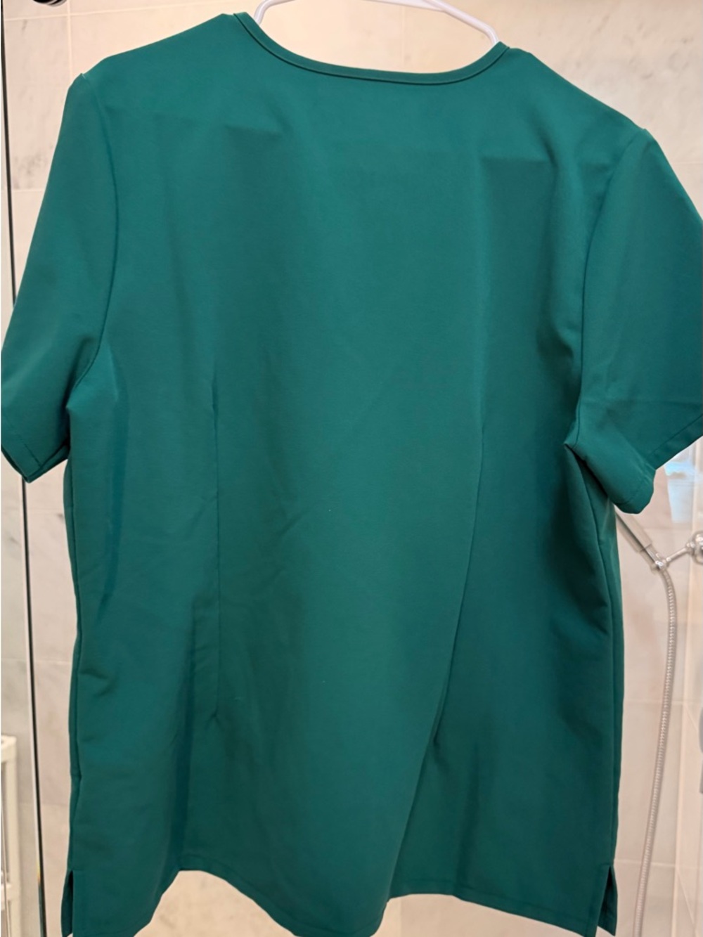 FIGS Women's V-Neck Scrub Top in Hunter Green PO # 5295 - Picture 5 of 5